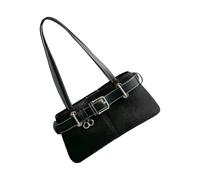 Dasbsug Trendy Shoulder Bag Lightweight Underarm Bags With Buckle Belt Detailing Work Handbag For Daily Essential Everyday Use Trendy Buckle Belt Armpit Bag