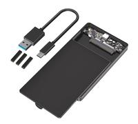 Dasbsug USB 3.1 Type C 2.5 Inch Enclosure Tool Installation Play 6TB ABS External Drive Case Enclosure Type C