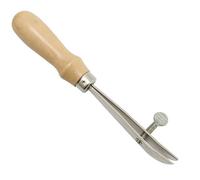 Dasbsug Wood Handle Leather Edging Creaser Tool Adjustable Edging Scriber Tool For Wallet Belt Stitching Sewing Ergonomic Handle