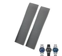 DASEB 19mm 20mm 21mm Rubber Watchband,For Longines Master Conquest HydroConquest L3 Black Gray Blue Silicone Waterproof Watch Strap(Gray Without Buckle,19mm)
