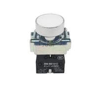 DASEB 1Pcs 22mm Momentary Push button switch 10A/415V NC/NO XB2-BA11 XB2-BA21 XB2-BA31 XB2-BA42 XB2-BA51 XB2-BA61 Button switch(XB2-BA11 NO white)