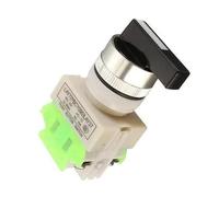 DASEB 22mm Rotary Switch Two/Three Position Selector Push Button Switches LAY37 With 4 Screws Terminals ON-OFF/ON-OFF-ON(3 position)