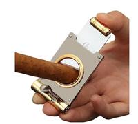 DASEB Classic Portable Cigar Clipper Sharp Metal Edge Tobacco Cutting Smoking Tool(A)