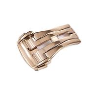 DASEB Deployment Buckle for Omega Watch Bands Folding Clasp Belt Logon 16mm 18mm 20mm Leather Strap Accessories Silver Gold Rose(Rose gold,20mm)