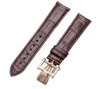 DASEB For Vacheron Constantin Strap Leather Men's Women's Original VC Inheritance Art Master Wu Lu Crocodile Leather Watch Strap(Red brown,20mm)
