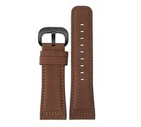 DASEB Genuine Leather strap for sevenfriday Watch Band Q203 M203 P1 P2 S2 M2 Q2 03 01 02 Brown blue 28mm cowhide watch strap(Dark Brown-black)