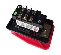 DASEB HY56 Industrial Pushbutton Switches with Emergency Stop Cover for Bench Saw Single Phase Three Phase, Red(380V)