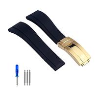 DASEB Rubber Watch Strap For Rolex Tudor Wristband Black Blue Green Waterproof Silicon Watches Band Bracelet 20mm 21mm(Violet Fog,21mm)