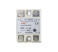DASEB SSR-10AA SSR-25AA SSR-40AA AC Control AC White Shell Single Phase Solid State Relay With Plastic Cover SSR(SSR-25AA)