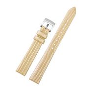 DASEB Women Genuine Leather watch strap For Armani AR1681 1683 1882 1926 1726 Thin Soft Wristband Watchbands(ChampagneGold silver)