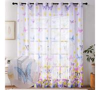 DASEINNGEE Sheer Curtain Polyester Fiber Curtain Voile Curtain for Living Room Bedroom Kitchen Children's Room