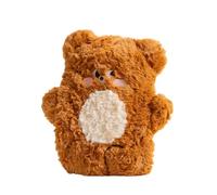 Dasellfa Hot Water Bottle, Hot Water Bag with Warmies, Stitch Hot Water Bottle with Cover UK, Gifts for Women and Kids Christmas Gifts for Mum (Little Bear, 500ml)