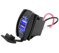 Dasen Universal Dual USB Power Charger Carling ARB Rocker Switch Blue LED Light Fit any 12-24V car, motorcycle, electric car, ATV, UTV£¬Boat etc.