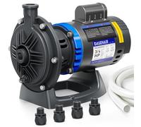 DASENAIR Booster Pump,3/4 HP Pure Copper Motor with Dual Voltage(115V or 230V),IPX4 Waterproof Compatible for Pressure Side Pool Cleaners Vac-Sweep 280,380,3900
