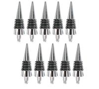 Dasertoe 10 Pcs Thread Wine Bottles Metal Stoppers Set, Blank Bottles Stopper Gifts for Wedding Wine