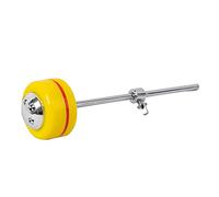 Dasertoe 1Pc Drum Pedal Beater Mallet with Drum Hammer Percussion Instrument Parts Felt Metal Drum Hammer Yellow