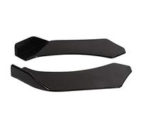 Dasertoe 2Pcs Universal Car Front Shovel Bumper Lip Splitter Chin ABS Spoiler Black