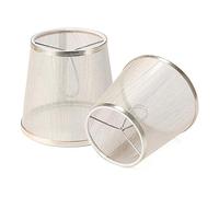 Dasertoe Clip on Gauze Chandelier Lamp Shades Little Wall Candle Light (Gold)