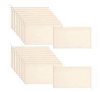 Dasertoe Pack of 40 Canvas Pencil Bags Zip Make-Up Blank DIY More Purpose Toiletries Stationary Storage Bags (Beige), beige, Einheitsgrrre