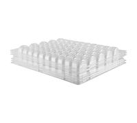 Dasertoe Transparent Pet Resealable French Macaron Storage Trays - Holds 50 Macaroons per Set - Pack of 4 Sets