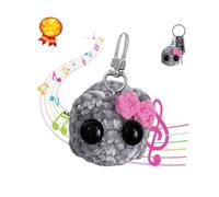 Dasfie Sad Hamster Knitting Doll Ornament Cute Plush Toy Keychain- Handmade Soft Hamster Ornament with Built In Violin Sound for Kids and Adults - Gift for Toy Lovers. (D)
