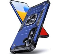 DASFOND Designed for Galaxy S26 Case with Stand, Enhanced 360° Rotatable Metal Ring Kickstand Military Grade Impact Resistant Shockproof Protective Phone Case Cover for Samsung Galaxy S26, Blue