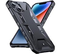 DASFOND Designed for iPhone 14/iPhone 13 Case - [Military Grade Shockproof] Rugged Protective Case, Non-slip Anti-scratch with Airbag Bumper Phone Case for Phone 14/13 Cover, Black