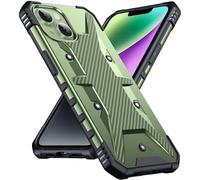 DASFOND Designed for iPhone 14/iPhone 13 Case - [Military Grade Shockproof] Rugged Protective Case, Non-slip Anti-scratch with Airbag Bumper Phone Case for Phone 14/13 Cover, Green