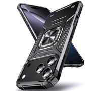 DASFOND Designed for iPhone 17 Pro Case with Stand, Enhanced 360° Rotatable Metal Ring Kickstand Military Grade Impact Resistant Shockproof Protective Phone Case Cover for iPhone 17 Pro 6.3'', Black