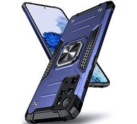 DASFOND Galaxy S20 Plus 5G Case, Military Grade Shockproof Protective Phone Case Cover with Enhanced Metal Ring Kickstand [Support Magnet Mount] Compatible with Samsung Galaxy S20+ Plus,Blue