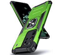 DASFOND Galaxy S20 Ultra 5G Case, Military Grade Shockproof Protective Phone Case Cover with Enhanced Metal Ring Kickstand [Support Magnet Mount], Grass Green