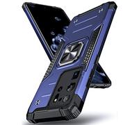 DASFOND Galaxy S20 Ultra 5G Case, Military Grade Shockproof Protective Phone Case Cover with Enhanced Metal Ring Kickstand [Support Magnet Mount] Compatible with Samsung Galaxy S20 Ultra, Blue