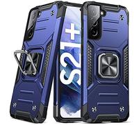 DASFOND Galaxy S21 Plus 5G Case, Military Grade Shockproof Protective Phone Case Cover with Enhanced Metal Ring Kickstand [Support Magnet Mount] Compatible with Samsung Galaxy S21+ Plus, Blue