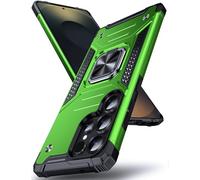 DASFOND Galaxy S25 Ultra Case, Military Grade Shockproof Protective Phone Case Cover with Enhanced Metal Ring Kickstand [Support Magnet Mount] Compatible with Samsung Galaxy S25 Ultra, Grass Green