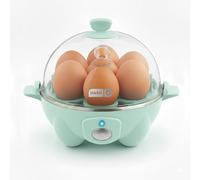DASH 7 Eggs Pressure Cooker for Hard Boiled Eggs, Poached Eggs, Scrambled Eggs or Omelets with Auto Shut-Off Function - Aquamarine