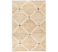 Dash & Albert Kali Machine Washable Rug, 2 X 3 Feet, Natural Geometric Pattern