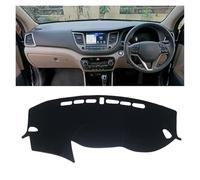 Dash Board Cover Mat Carpet For Hyundai For Tucson 2015 2016 2017 2018 2019 2020 Car Dashboard Cover Mat Pad Dashmat Dash Sunshade Instrument Carpet Dash Mat(RHD Black 15-18)