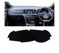 Dash Board Cover Mat Carpet For Kia For Sportage 4 2016 2017 2018 2019 2020 2021 Car Dashboard Cover Avoid Light Pad Instrument Platform Cover Mat Carpet Dash Mat(A Red Side RHD)