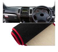 Dash Board Cover Mat For Toyota For Land For Cruiser For Prado 120 J120 2003-2006 2007 2008 2009 Car Dashboard Cover Avoid Light Pad Anti-UV Car Dashboard Cover Mat(A RHD Red Side)