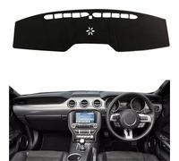Dash Board Sunshade Carpet 2 Layers For Mustang 6th Gen 2015 2016 2017 2018 2019 -Present RHD LHD Car Auto Dashboard Cover Dashmat Pad Carpet Dash(Black Right)