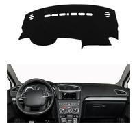 Dash Board Sunshade Carpet For Citroen C4 MK2 2011 2012 2013 2014 2015 2016 2017 2018 LHD RHD Car Dashboard Cover Dash Mat Carpet Cape Sunshade Anti-sun(LHD Black)