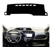 Dash Board Sunshade Carpet For Toyota For Aqua 2011-2019 2020 LHD RHD 2 Layers Car Dashboard Cover Carpet Cape Rug Shade Pad Carpet Dashmat Sun Shade Pad(LHD Red)