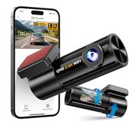 Dash Cam 2.5K Front Dash Camera for Cars with App 1440P WiFi Mini Dashcam 1.47" Display,170°Wide Angle,Night Vision,G-Sensor,Loop Recording,24H Parking Mode,WDR,Support 256GB Max,Type C