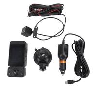 Dash Cam 2in IPS Screen Wide Angle Night Vision Parking Mode Loop Recording 3 Channel Front Rear Inside Dashboard Camera for Vehicle
