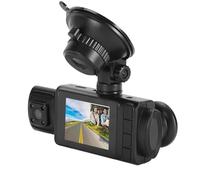Dash Cam, 3 Channel Dash Cam with 64G SD Card, 1080P Dash Cam Front and Inside, 170° Front Camera, 1080P, 4800P Two Way Triple Car Camera, IR Night Vision, 24 Hours Parking Mode