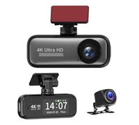 Dash Cam, 3pcs 4K HD Dashcam With Front And Rear Dual Recording, Smartphone Connectivity, And Dual-lens Driving Trajectory Tracking