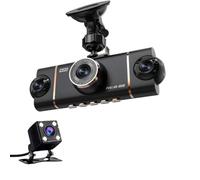 Dash Cam 4 Channel, Dash Cam Front and Rear Camera, Left Right Dash Camera for Cars, 3" IPS 5GHz WiFi DashCam, 24H Parking Monitor, Night Vision, WDR, Loop Recording, G-Sensor Car Camera Dash Cam