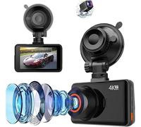 Dash Cam, 4K, Wifi, Car, Loop Recording, G-Sensor, Parking Monitor, Waterproof, Wide Angle Lens, 2.4 Inch Screen, Portable, For Cars, Vehicle Owners