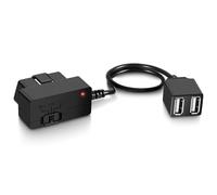 Dash Cam Constant Power Cable for Garmin 010-12530-23, OBD-II Adapter Cable, Dual USB Ports for Car Charging, Supporting Multiple Parking Modes