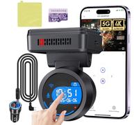 Dash Cam Front 4K Dash Camera for Cars Built-in WiFi/APP Control Dashcams for Cars, 1.2" IPS Touch Screen Dash Cam with Free 32GB Card,170°Wide Angle, G-sensor, Night Vision, 24H Parking Mode Dashcam
